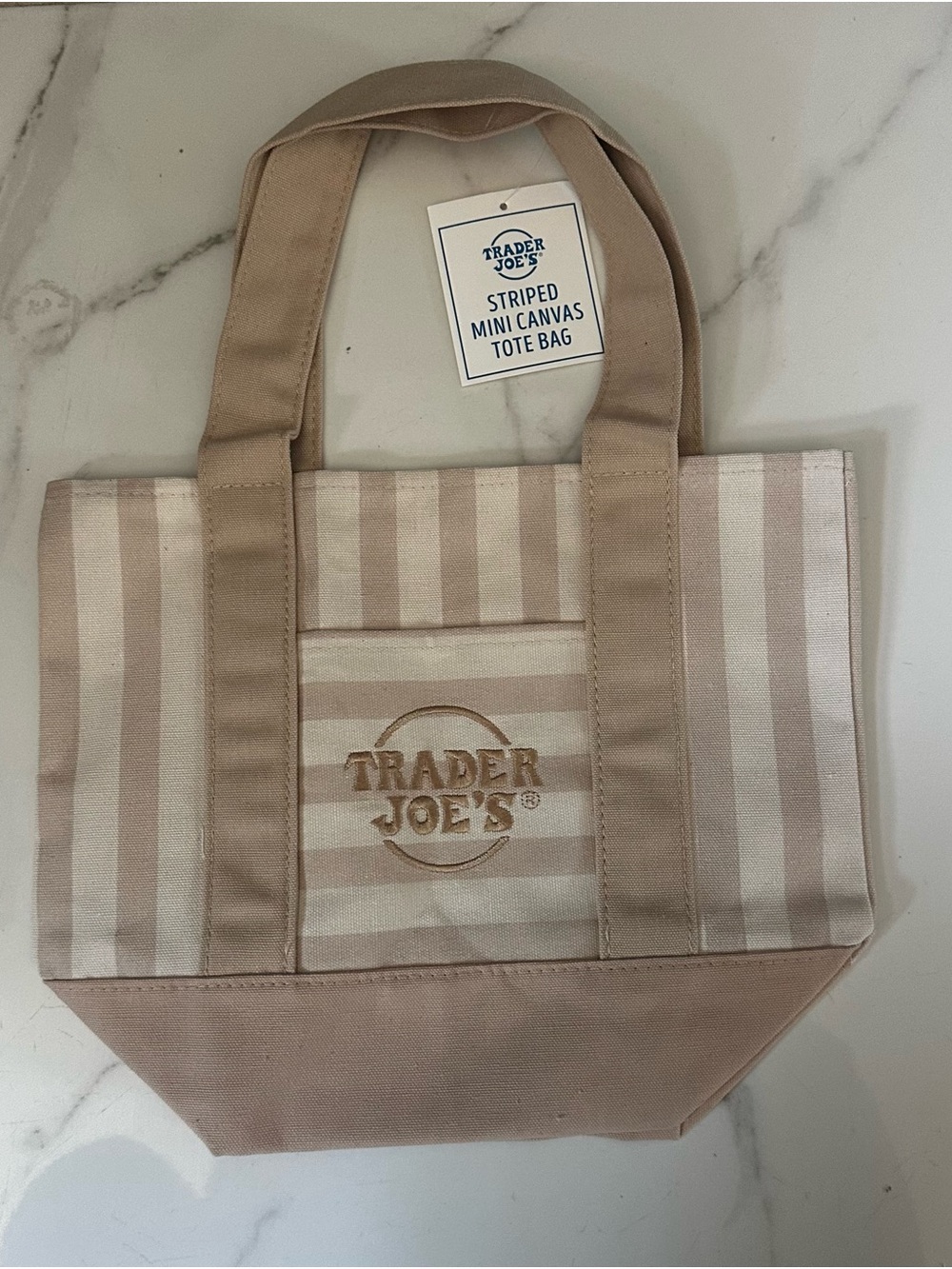 Trader Joe's Striped Tote Bag